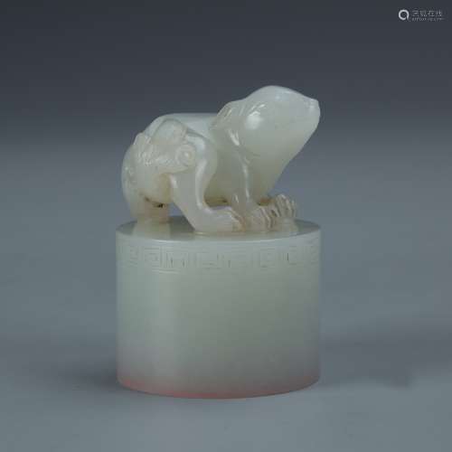 White Jade Animal Seal