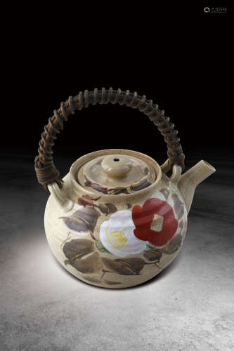 19世紀 瀨戶牡丹紋壺
