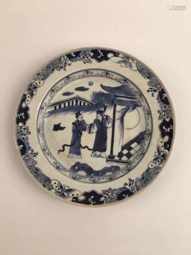 Chinese Blue and White Porcelain Plate