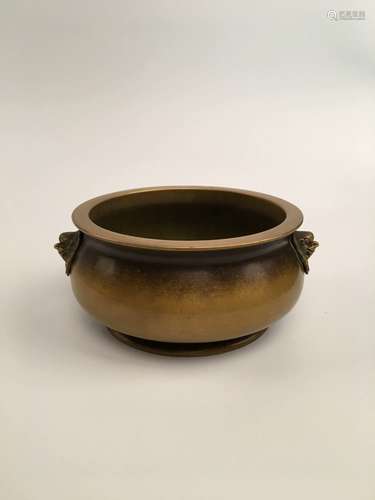 Chinese Qing Bronze Censer