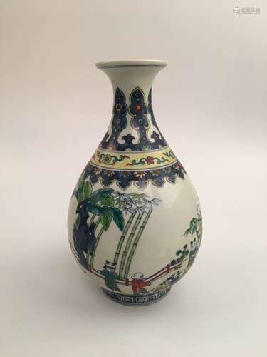 Chinese Doucai Porcelain Vase