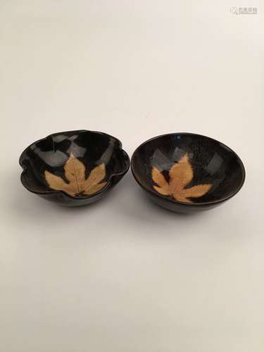 A Pair Chinese Jizhou Yao Tea Bowl