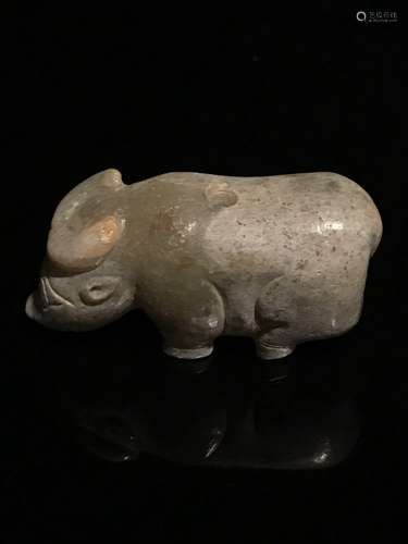 Chinese Western Zhou Jade Buffalo