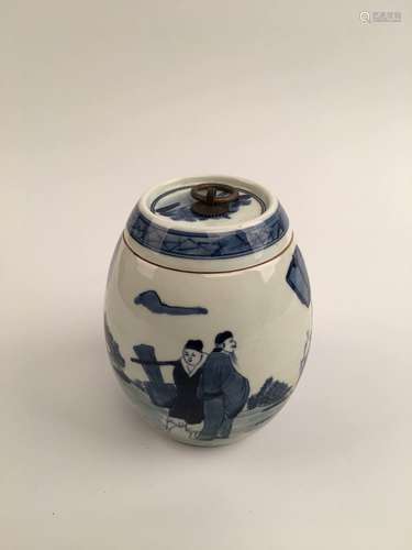 Chinese Blue and White Porcelain Jar