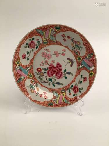 Chinese Famille Rose Porcelain Plate