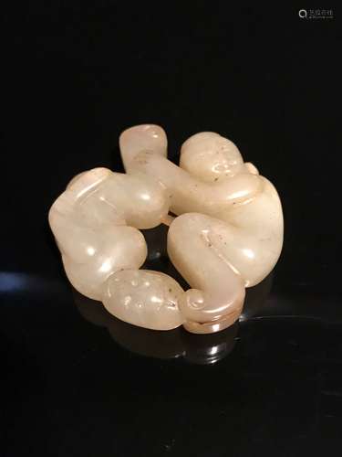 Chinese White Jade Carving