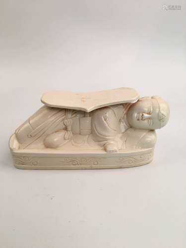 Chinese Ding Child Porcelain Pillow