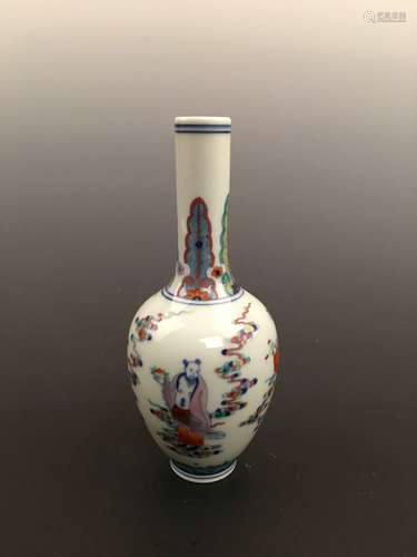 Chinese Doucai Immortal Porcelain Vase