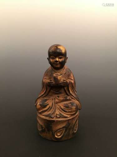 Chinese Bronze Child Figure