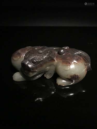 Chinese Han Dynasty Jade Beast