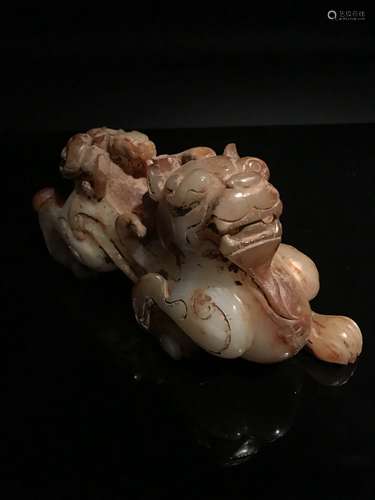 Chinese Han Dynasty Jade Beast