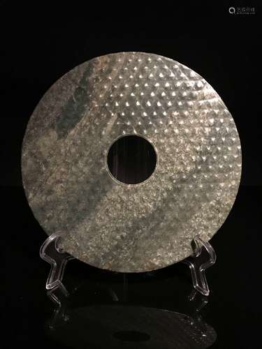 Chinese Han Dynasty Jade Bi Disc