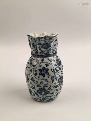 Chinese Ming Blue and White Vase