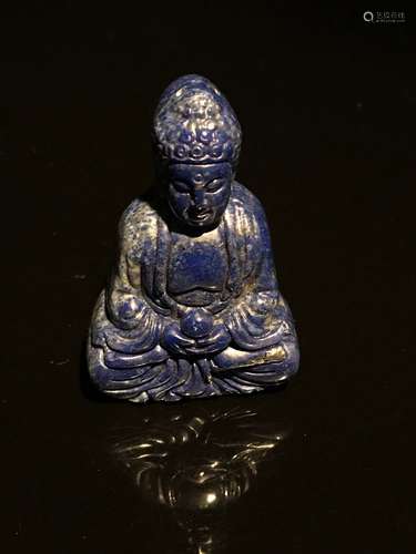 Chinese Lapis Lazuli Buddha Pendant