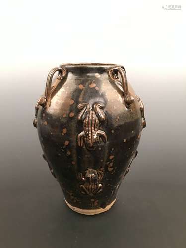 Chinese Brown Porcelain Waterpot