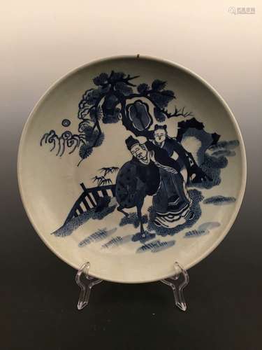 Chinese Blue and White Porcelain Plate