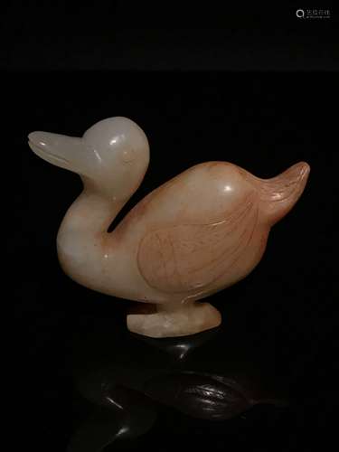 Chinese Ming Hetian Jade Duck