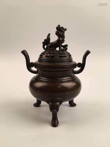 Chinese Ming Bronze Incense Burner