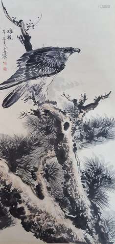 Chinese Scroll Painting,Wang Xuetao(1903-1982)