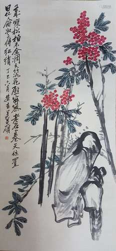 Chinese Scroll Painting,Wu Changshuo(1844-1927)