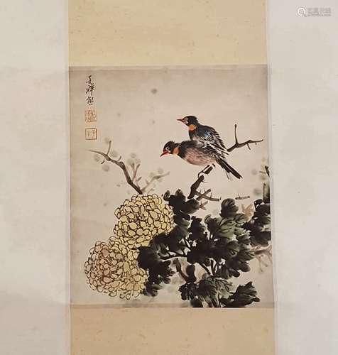 Chinese Scroll Painting,Zhang Xiong(1803-1886)