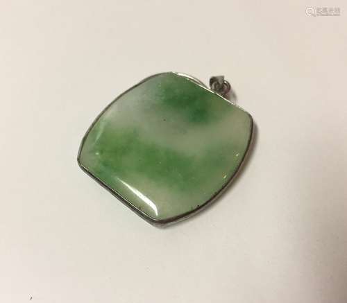 Chinese Carved Jadeite Pendant