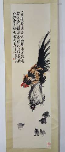 Chinese Scroll Painting,Qi Baishi(1864-1957)