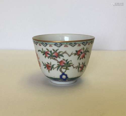 Chinese Famille Rose Porcelain Cup