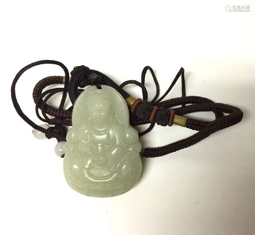 Chinese Carved Jade Buddah Pendant