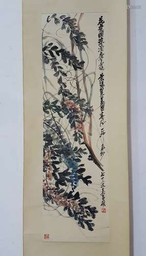 Chinese Scroll Painting,Wu Changshuo(1844-1927)