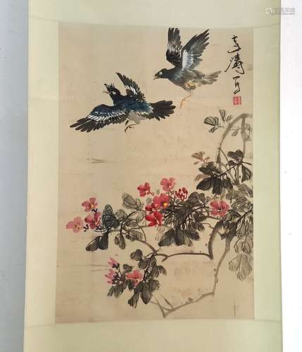 Chinese Scroll Painting,Wang Xuetao(1903-1982)