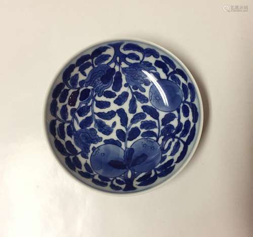 Chinese Blue And White Porcelain Plate