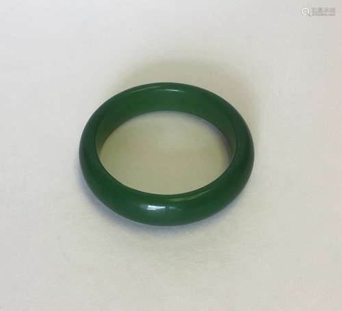 A Chinese Jade (MO YU) Bracelet<br>Size:Height 1.5cm ,Wide 8cm.Very good condition,No damage or restorations, refer to the many pictures.<br>If you have questions or want to buy it now, please contact us.<br>