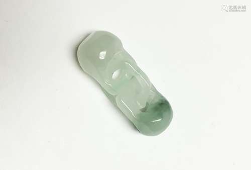 Chinese Carved Jadeite Plaque