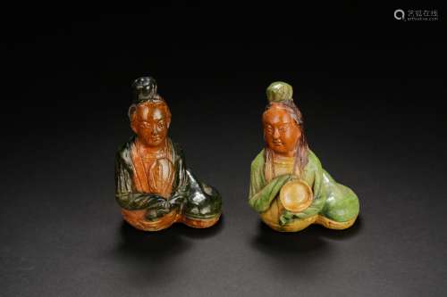 A Sancai-Glazed figure from Song Dynasty