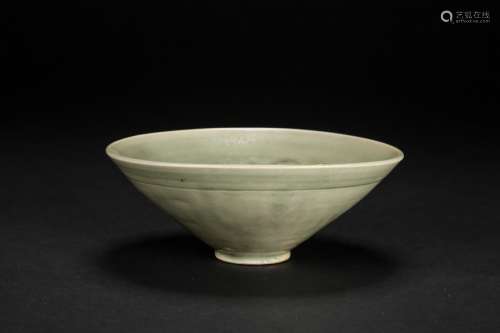 A Chinese Yaozhou molded celadon bowl from Jin Dynasty