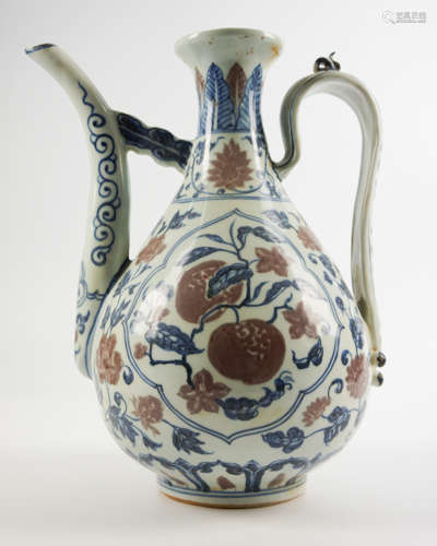 DAMING YONGLE NIANZHI MARK BLUE&WHITE EWER