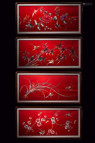 FOUR SEASONS PAINTED SCREEN