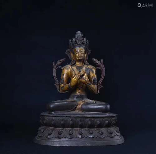 BRONZE SITTING BUDDHA