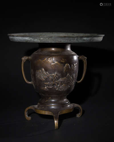 BRONZE VASE