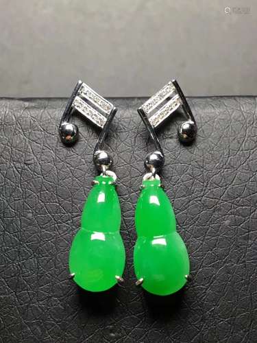 18K WITH DIAMOND BINGZHONG MANLV GOURD SHAPED EARRINGS