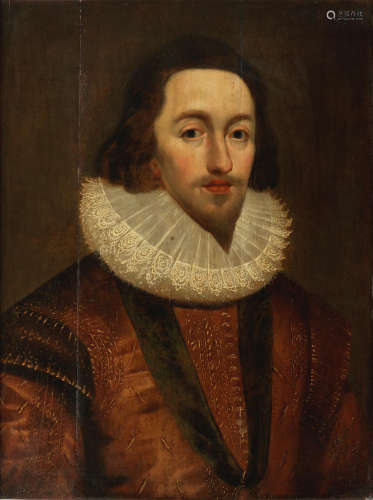 Portrait of Charles I, when Prince of Wales, bust-length, wearing a medallion After Daniel Mytens the Elder17th Century