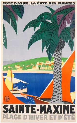 SAINTE-MAXIME. SNCF BRODERS, Roger (1883 - 1953)