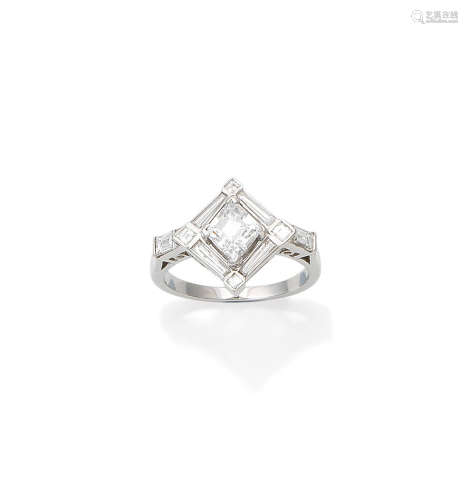 A diamond dress ring