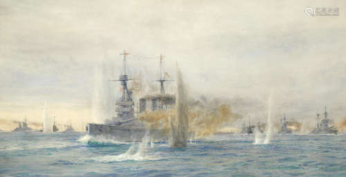The Battle of Jutland, 31 May 1916. William Lionel Wyllie(British, 1851-1931)