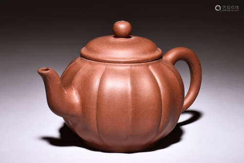 YIXING ZISHA 'LOTUS FLOWER' TEAPOT