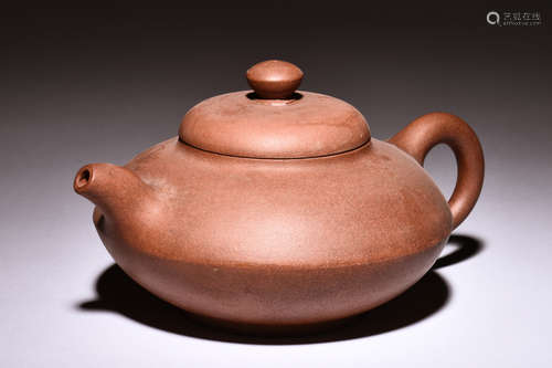 YIXING ZISHA COMPRESSED TEAPOT