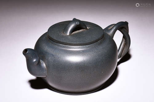 YIXING ZISHA 'TREE BRANCHES' TEAPOT