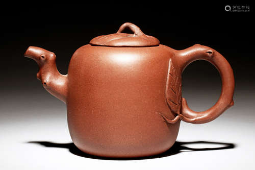 YIXING ZISHA 'TREE BRANCHES' TEAPOT