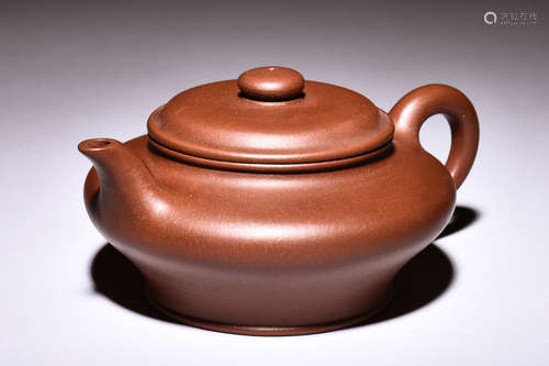 YIXING ZISHA COMPRESSED TEAPOT